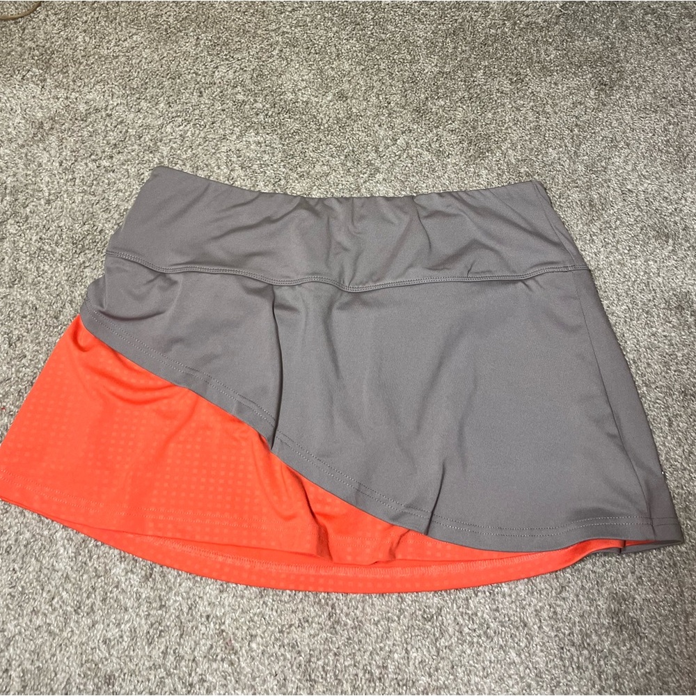 Bolle high performance overlay Tennis golf Skirt Skort Size‎ XL Gray Coral